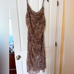 Mauve maxi dress